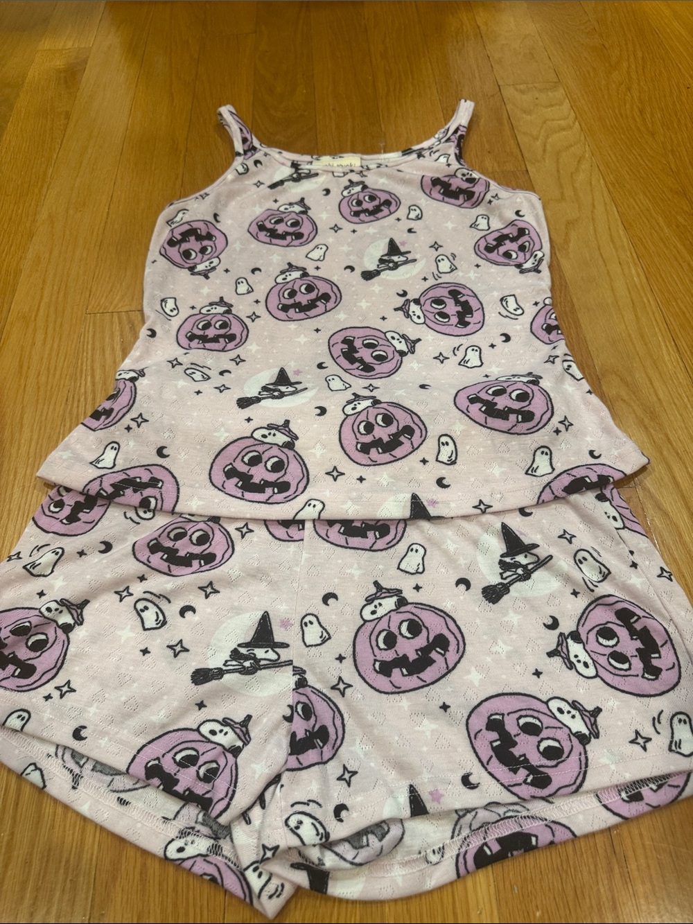 NWT Munki Munki peanuts snoopy Halloween sleep set size medium.